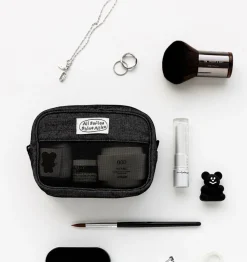 All Smiles Mesh Block Pouch