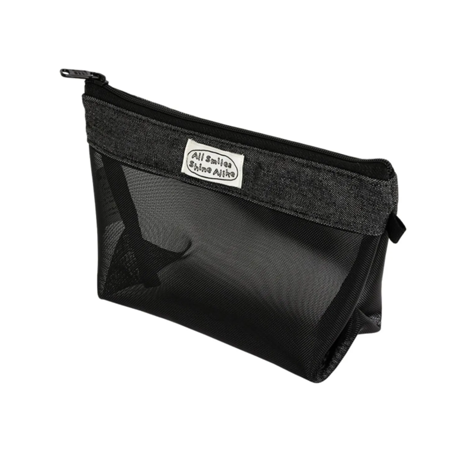 All Smiles Mesh Cosmetic Pouch