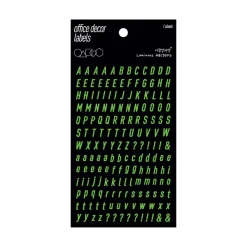Alphabet & Number Glow in the Dark Sticker