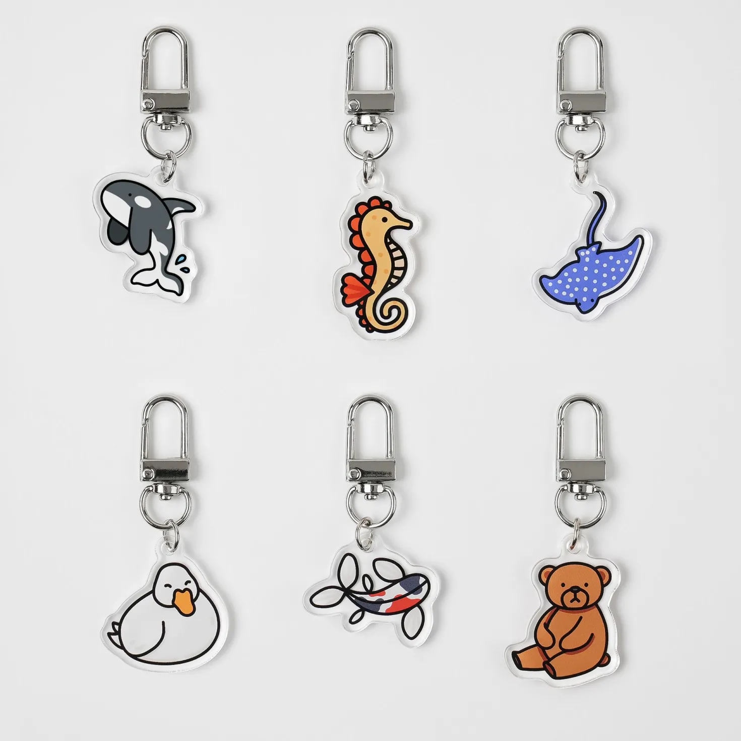 Animal Acrylic Key Ring