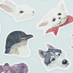 Animal Face Deco Sticker