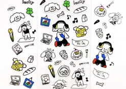 Animal Friends Drawing Sticker