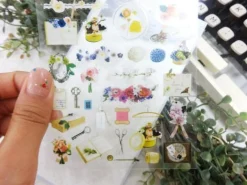 Antique Floral Deco Sticker