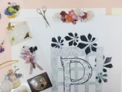 Antique Floral Deco Sticker