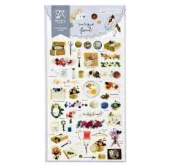 Antique Floral Deco Sticker