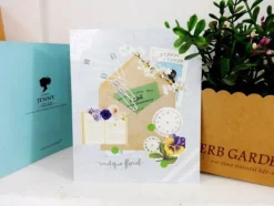 Antique Floral Deco Sticker