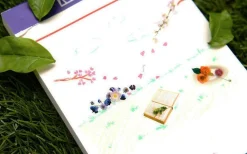 Antique Floral Deco Sticker