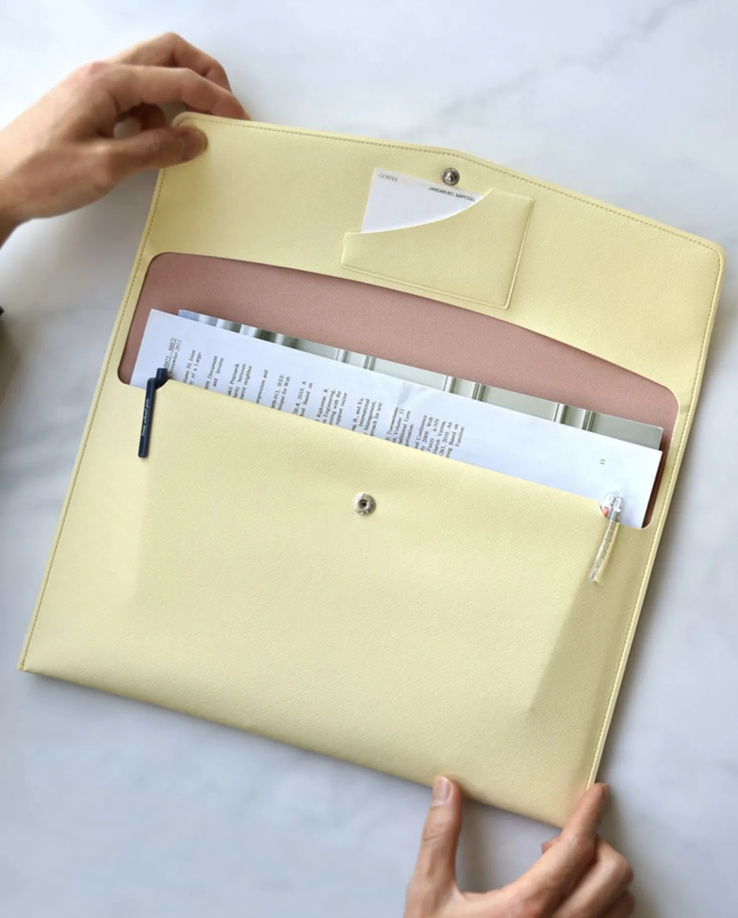 A4 Pocket Document Clutch
