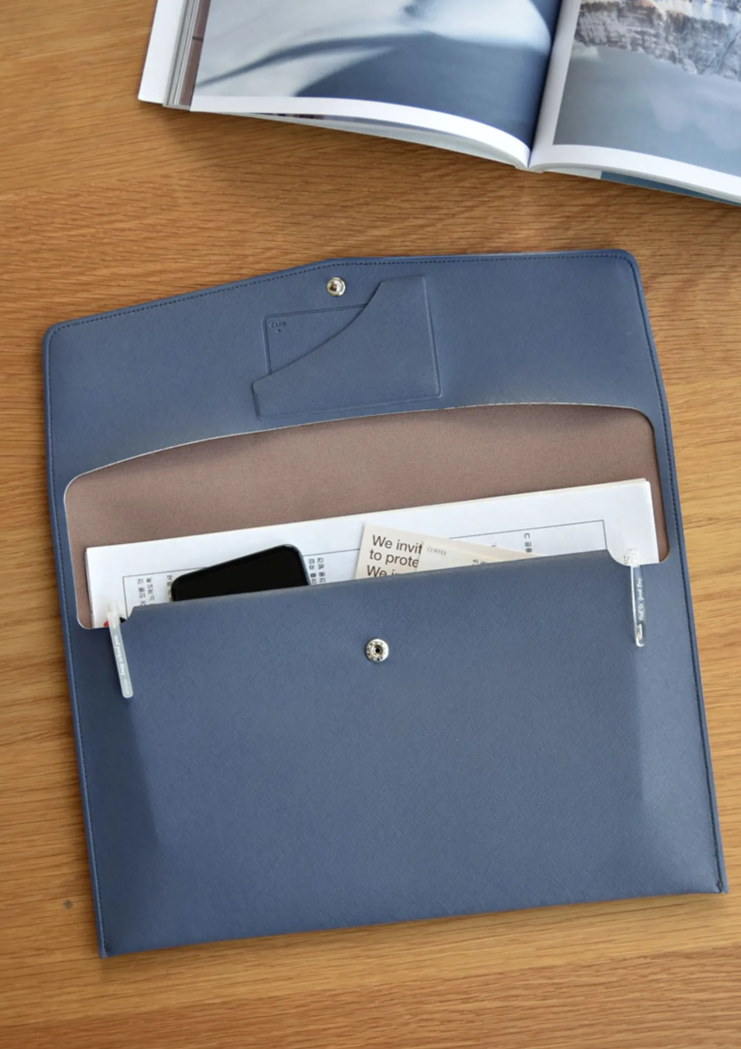 A4 Pocket Document Clutch