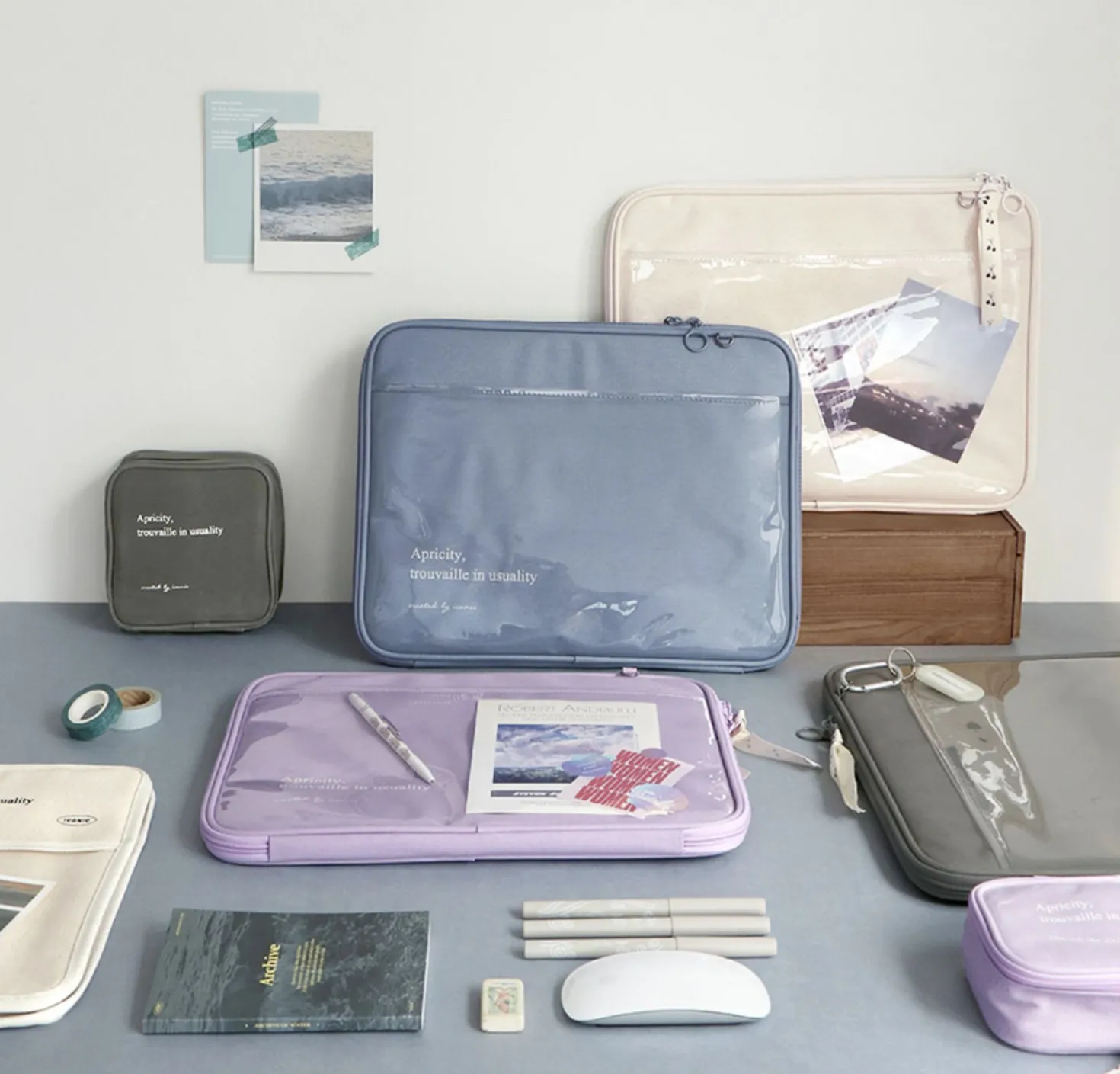 Apricity Clear Pocket 13 in. Laptop Pouch