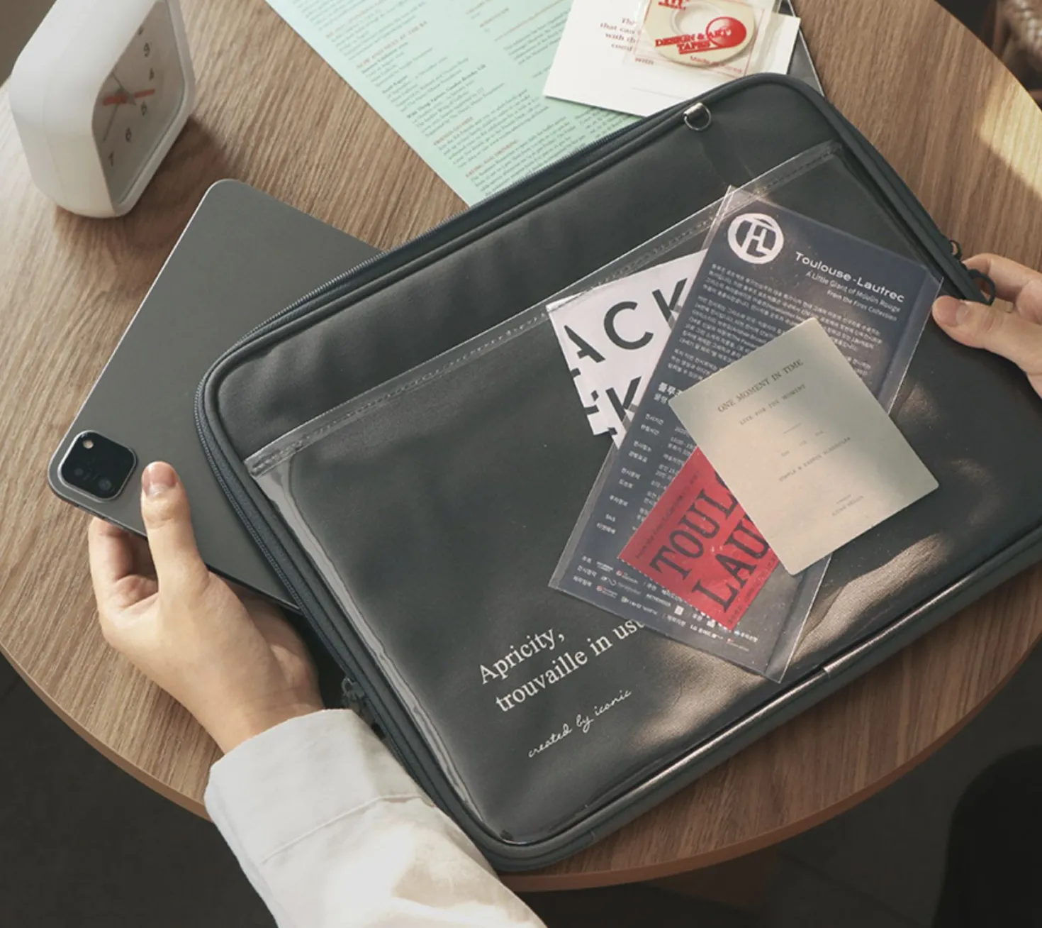 Apricity Clear Pocket 13 in. Laptop Pouch