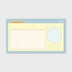Archiving Schedule Sticky Note
