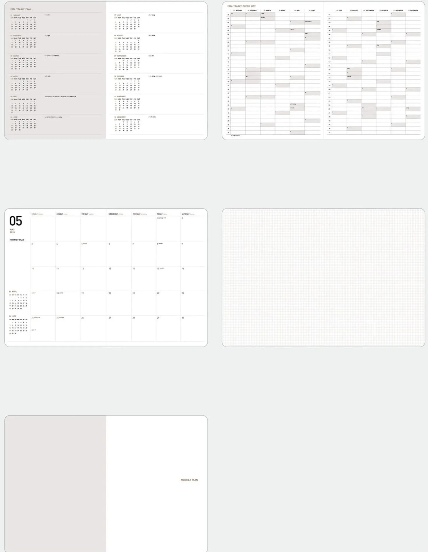 2026 Ardium Large Monthly Planner