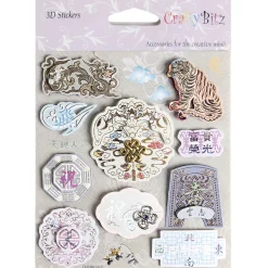 Asia Themed 3D Deco Sticker