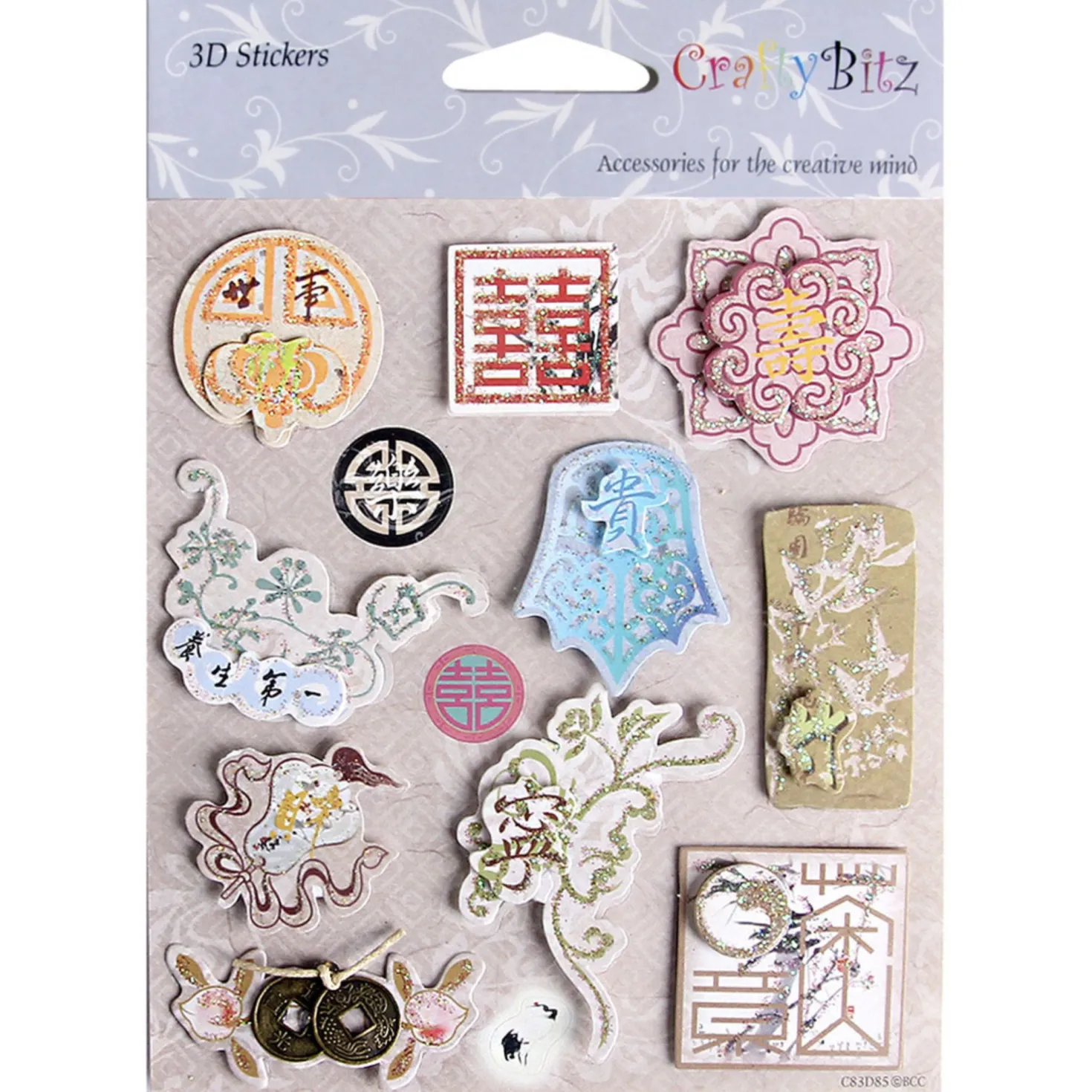 Asia Themed 3D Deco Sticker