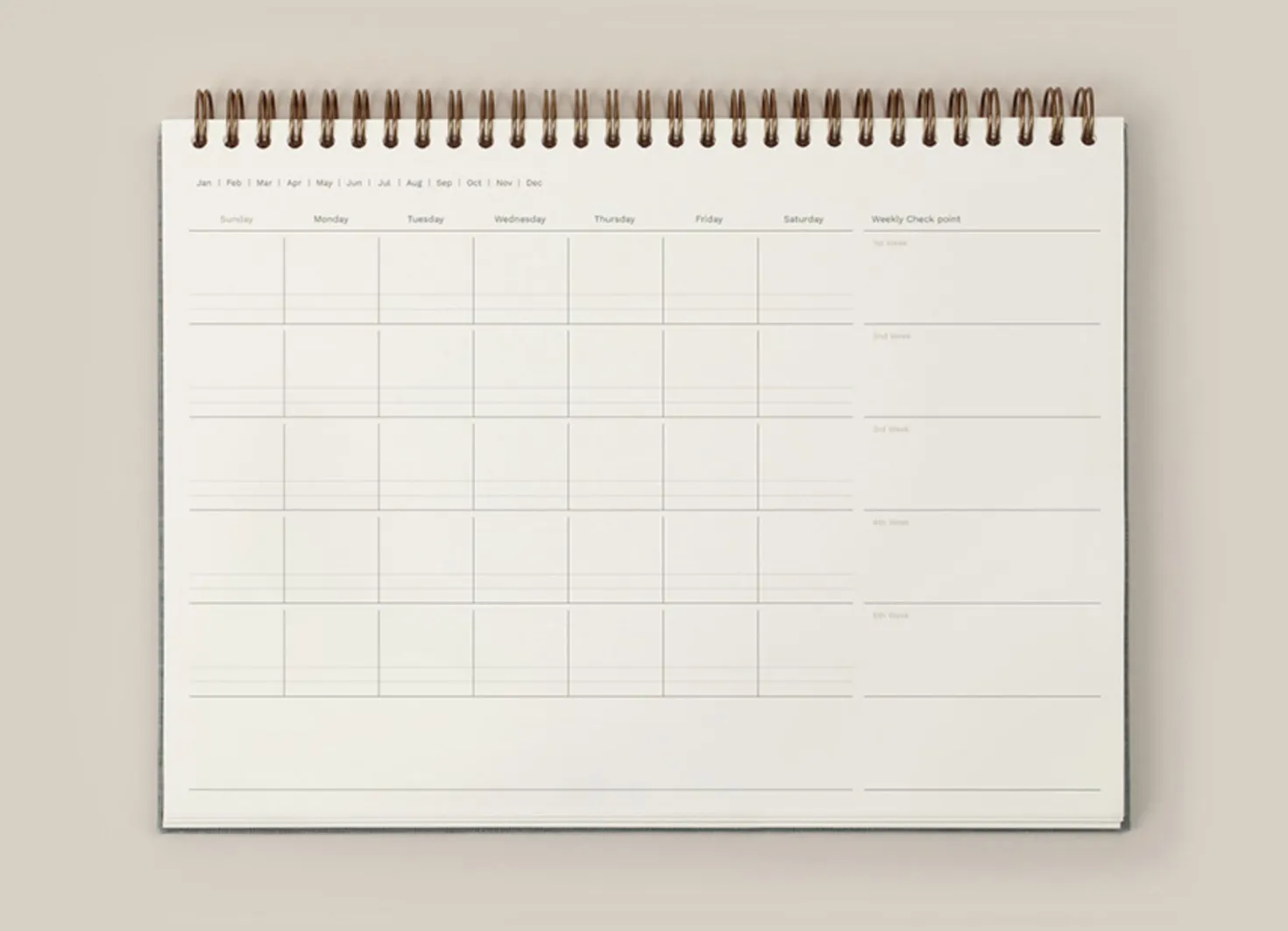 Attitude B5 Spiral Hardcover Weekly Planner