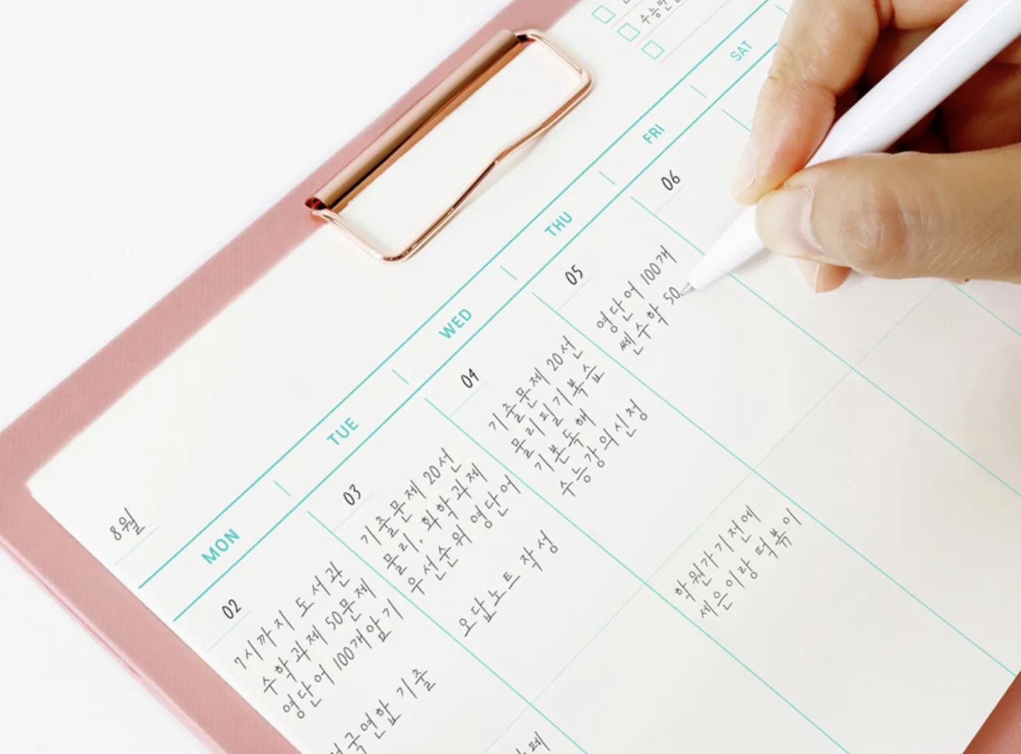 A5 Weekly Schedule Notepad