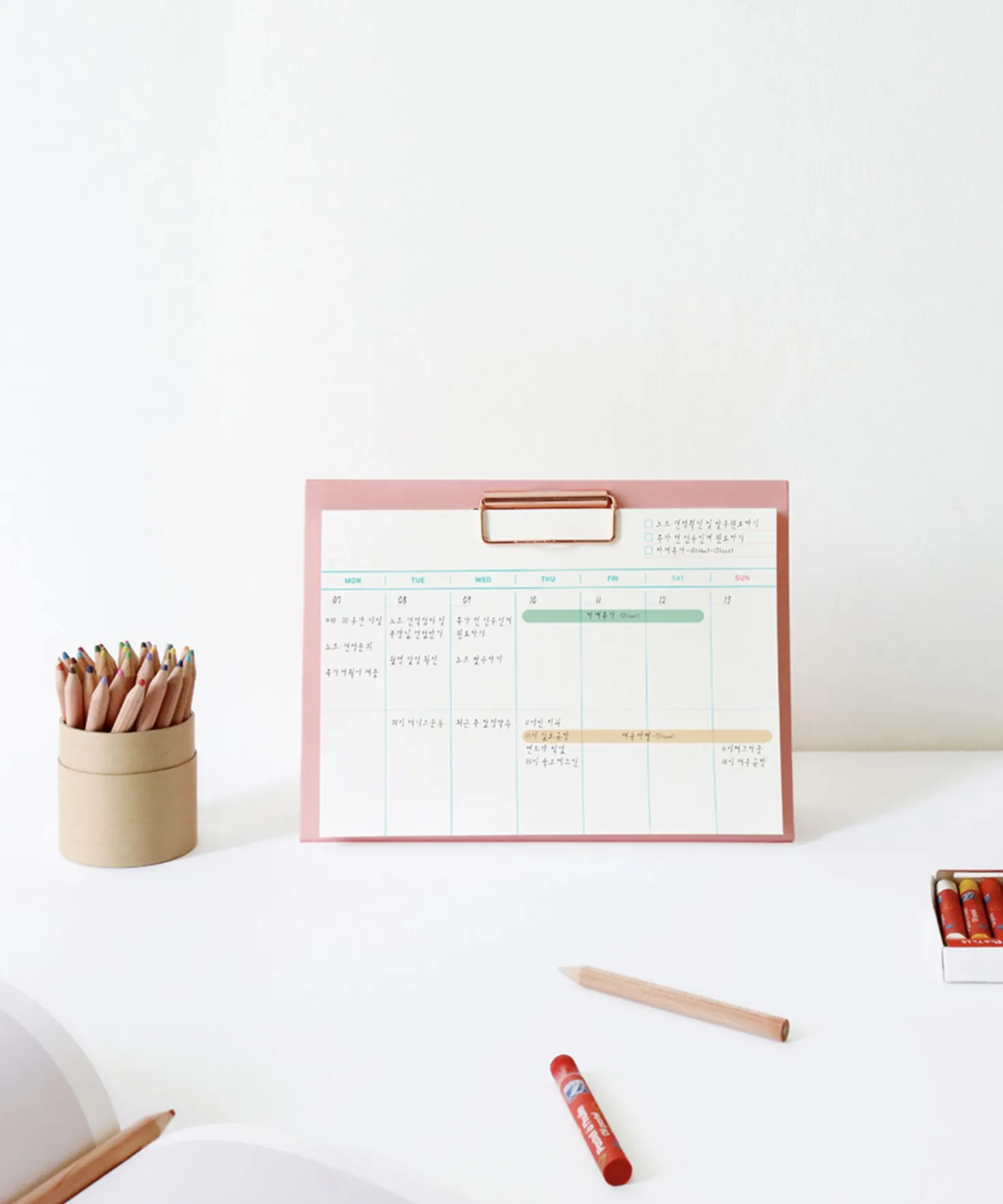 A5 Weekly Schedule Notepad