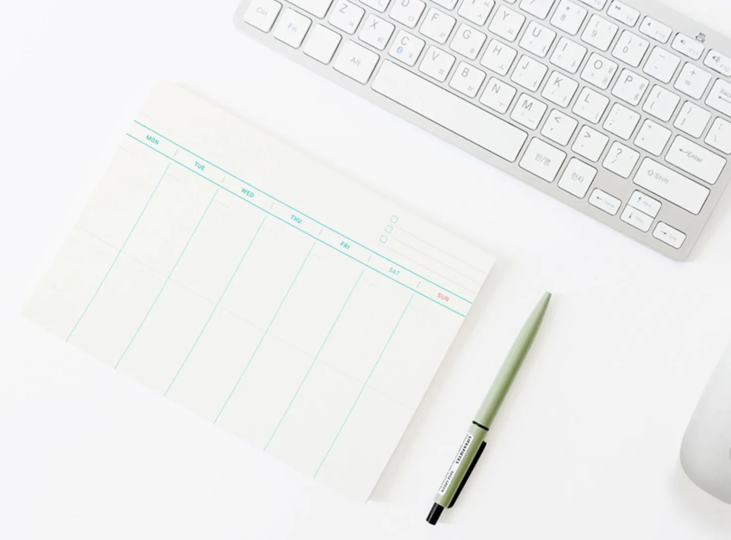 A5 Weekly Schedule Notepad