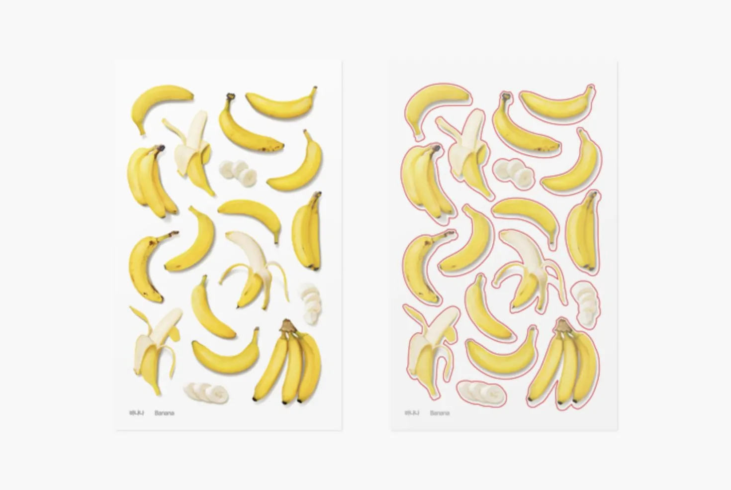 Banana Pressed Fruit Sticker