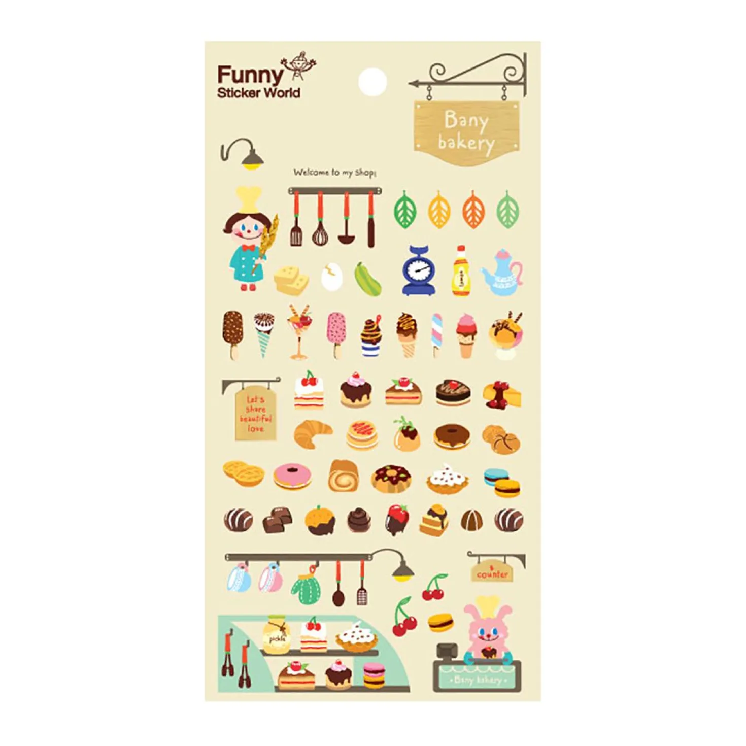 Bany Bakery Epoxy Sticker