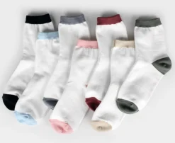 Basic Color Point Women Socks