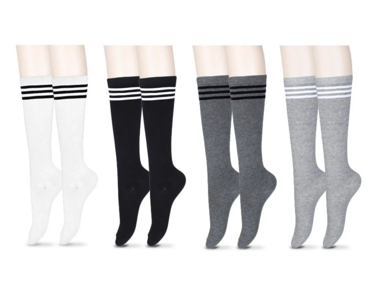Basic Knee-high Women Socks