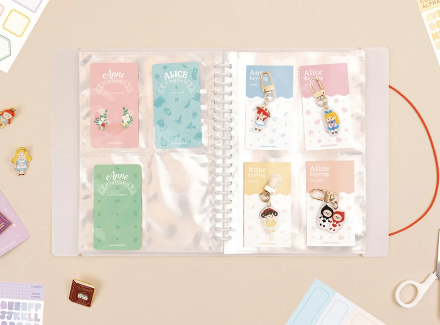 Basic 20 Ring A5 Binder + Card Pocket Set