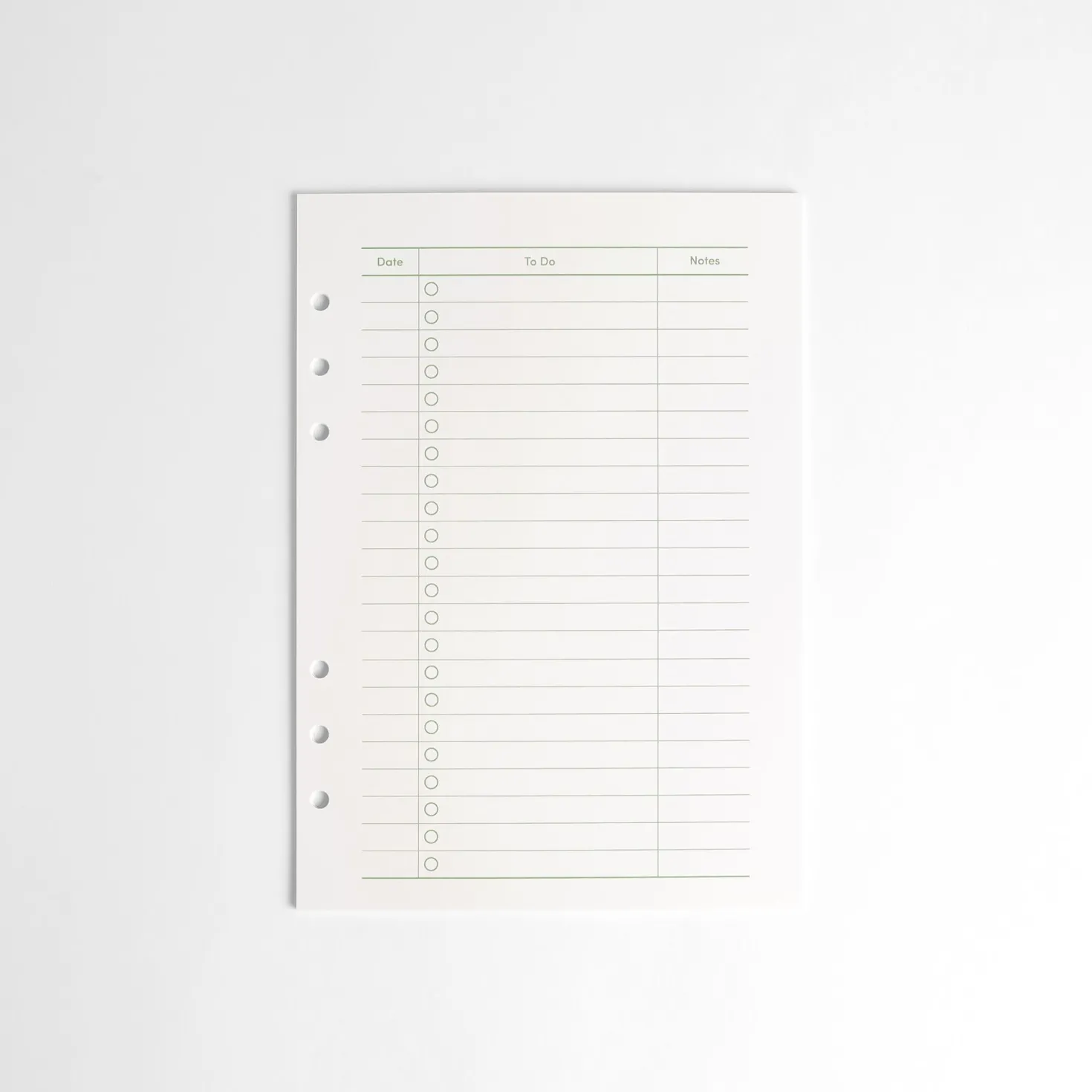 Basic 6 Ring A5 Note Refill