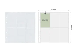Basic 6 Ring A5 Wide Double-sided Pocket Refill