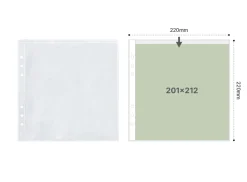 Basic 6 Ring A5 Wide Double-sided Pocket Refill