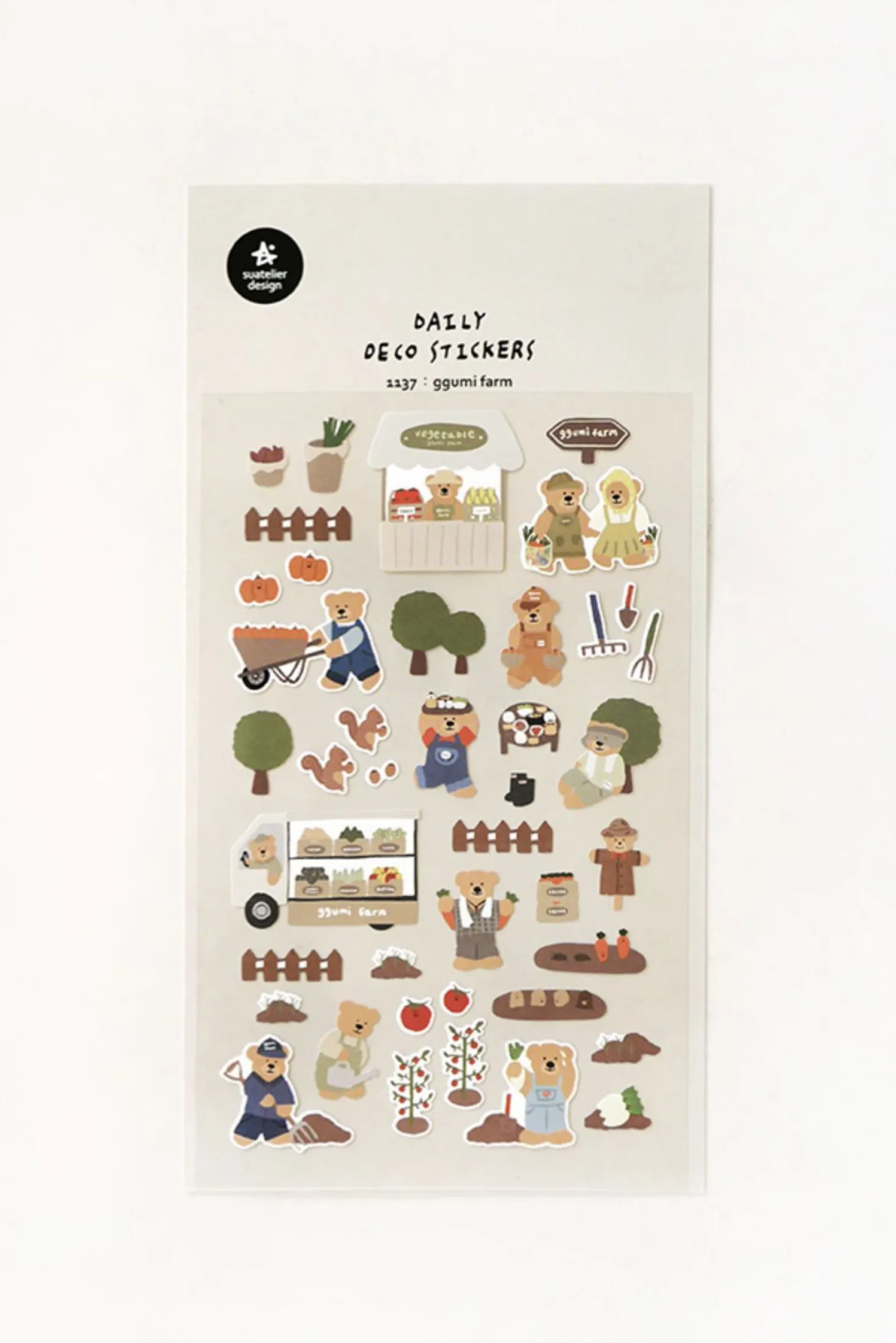 Bear Farm Deco Sticker