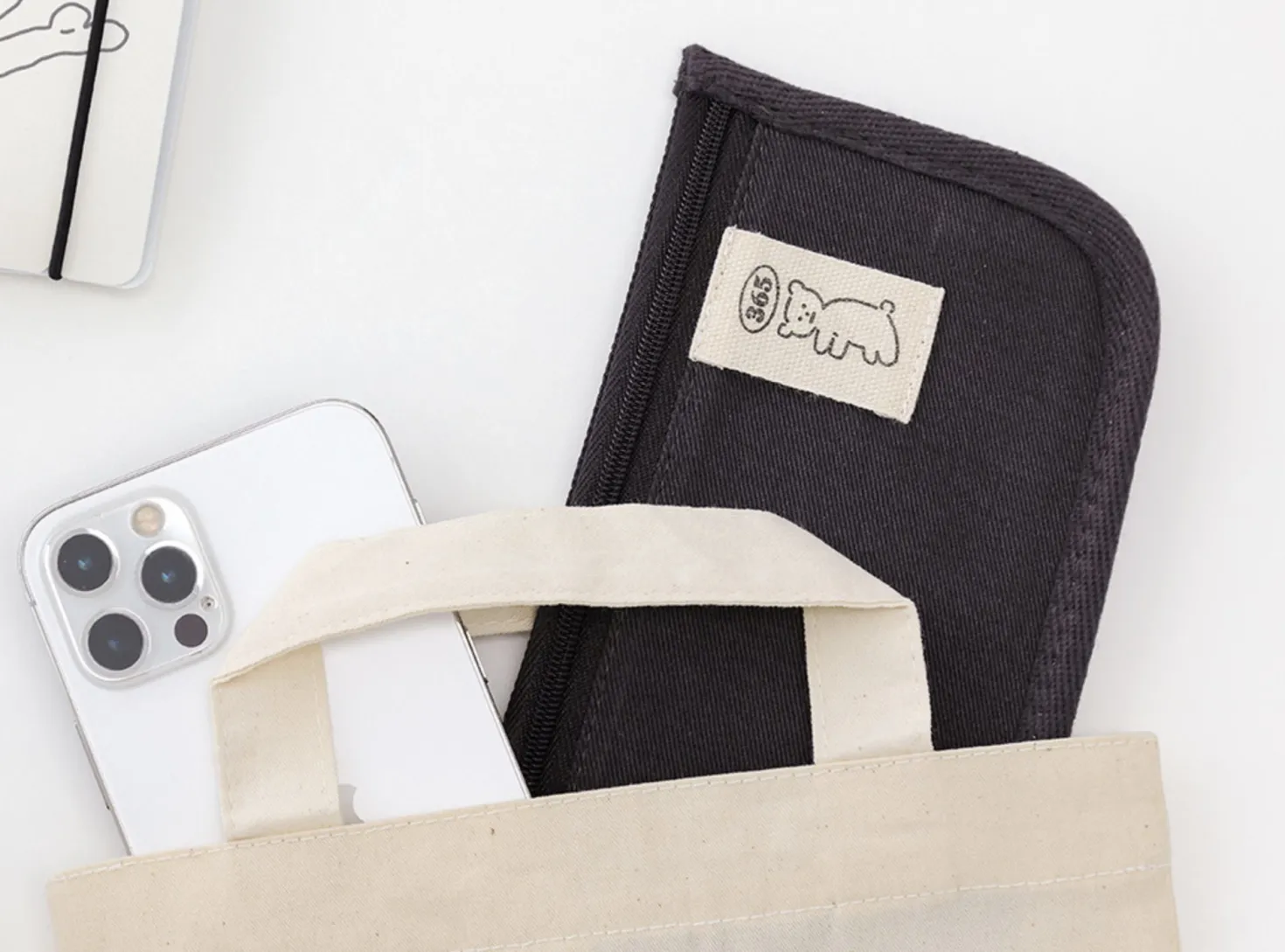 Bear Slim Cotton Pen Pouch