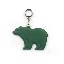 Bear Vegan Leather Key Ring