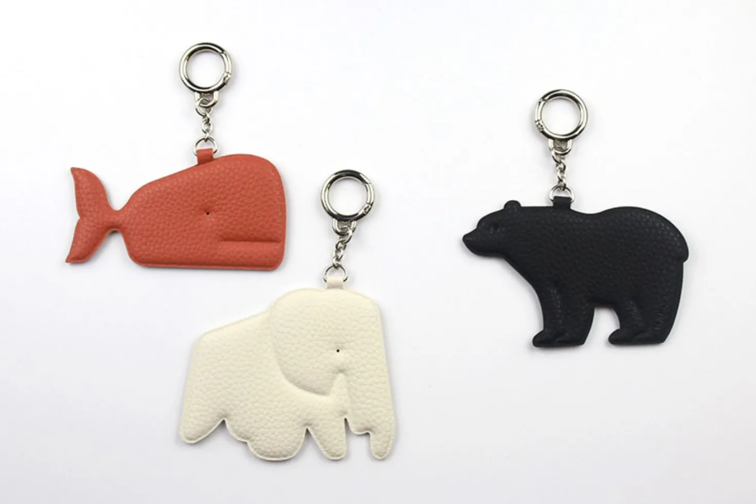 Bear Vegan Leather Key Ring