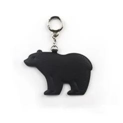 Bear Vegan Leather Key Ring