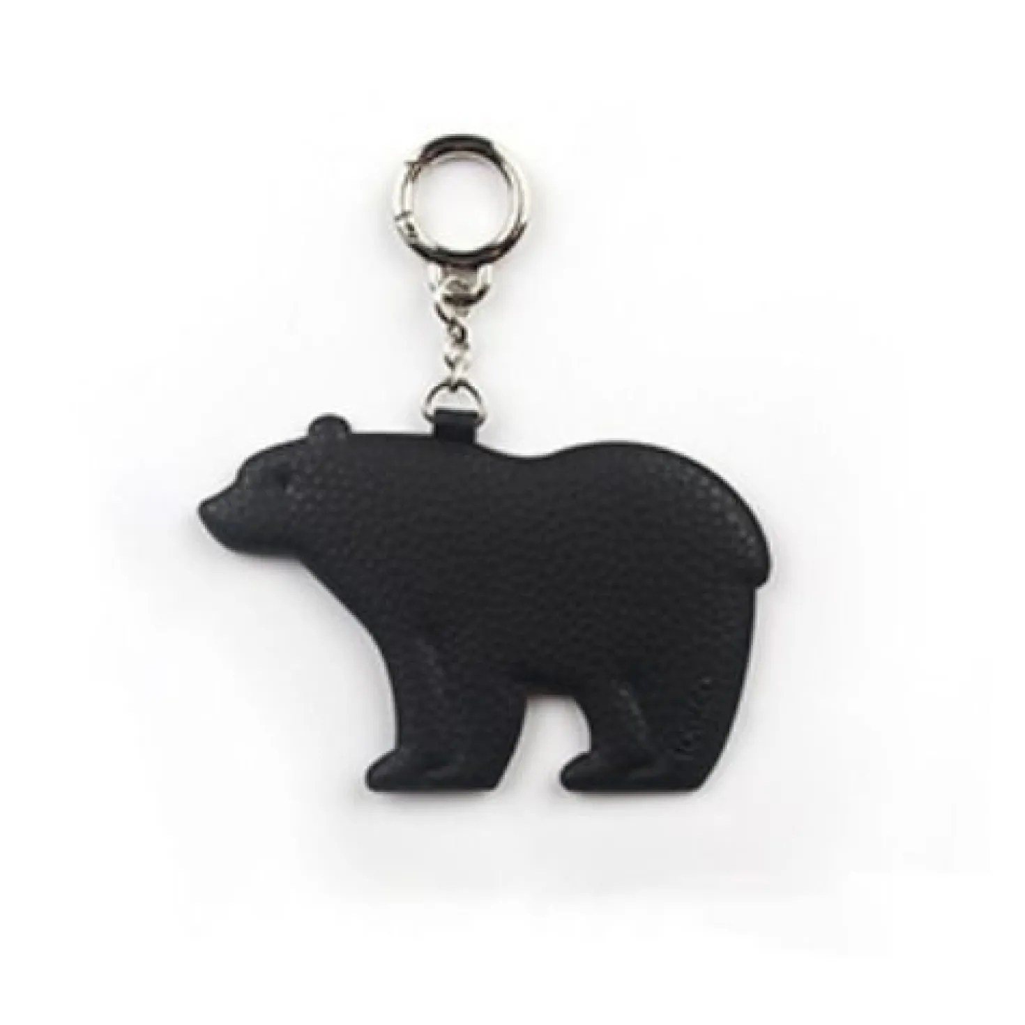 Bear Vegan Leather Key Ring