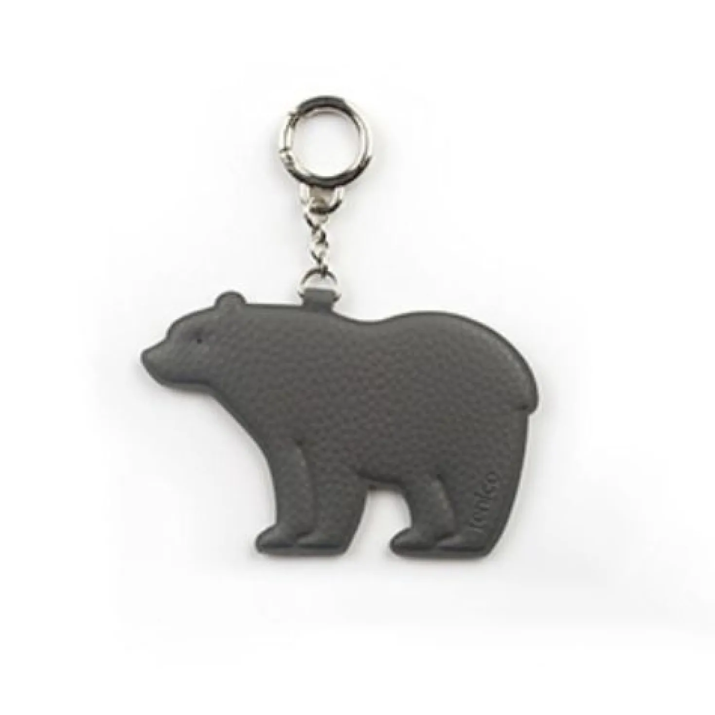 Bear Vegan Leather Key Ring
