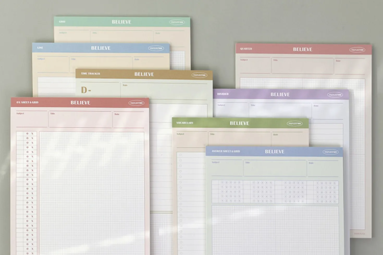 Believe B5 Study Notepad