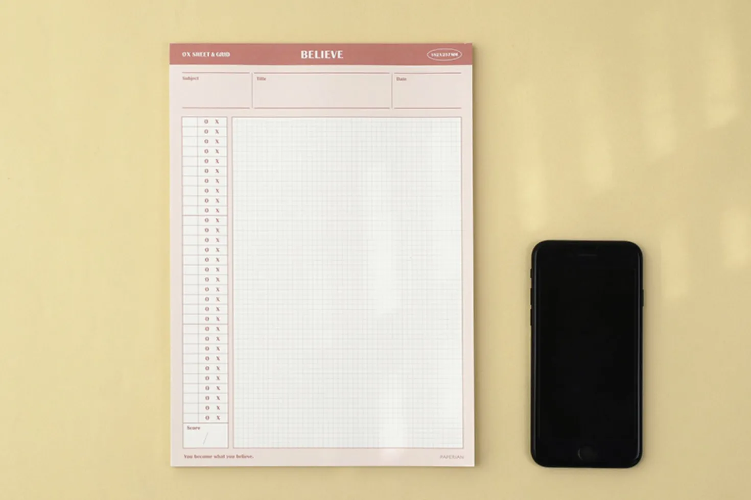 Believe B5 Study Notepad