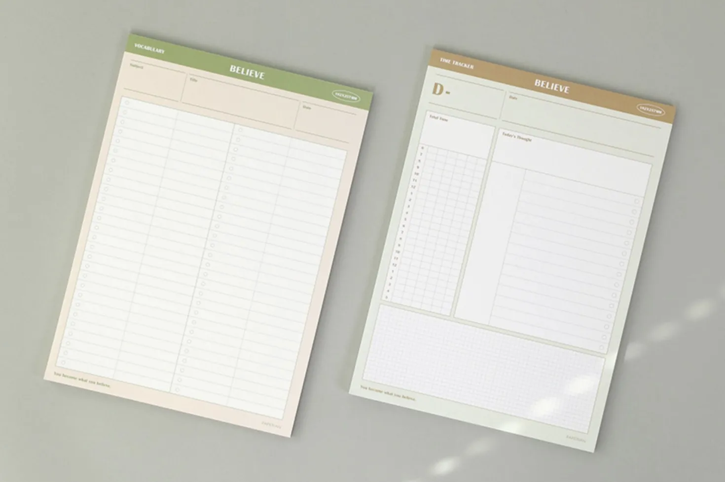 Believe B5 Study Notepad