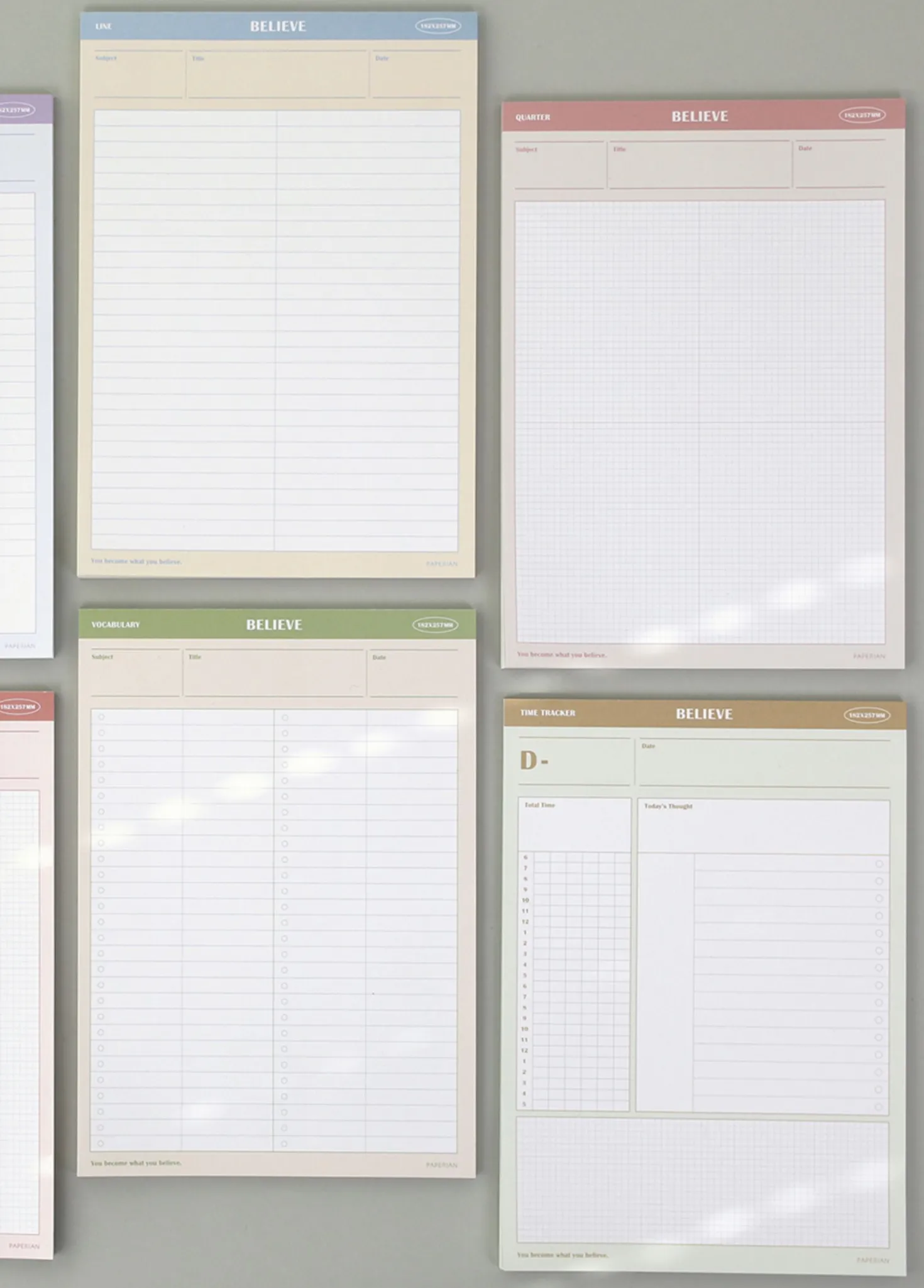 Believe B5 Study Notepad