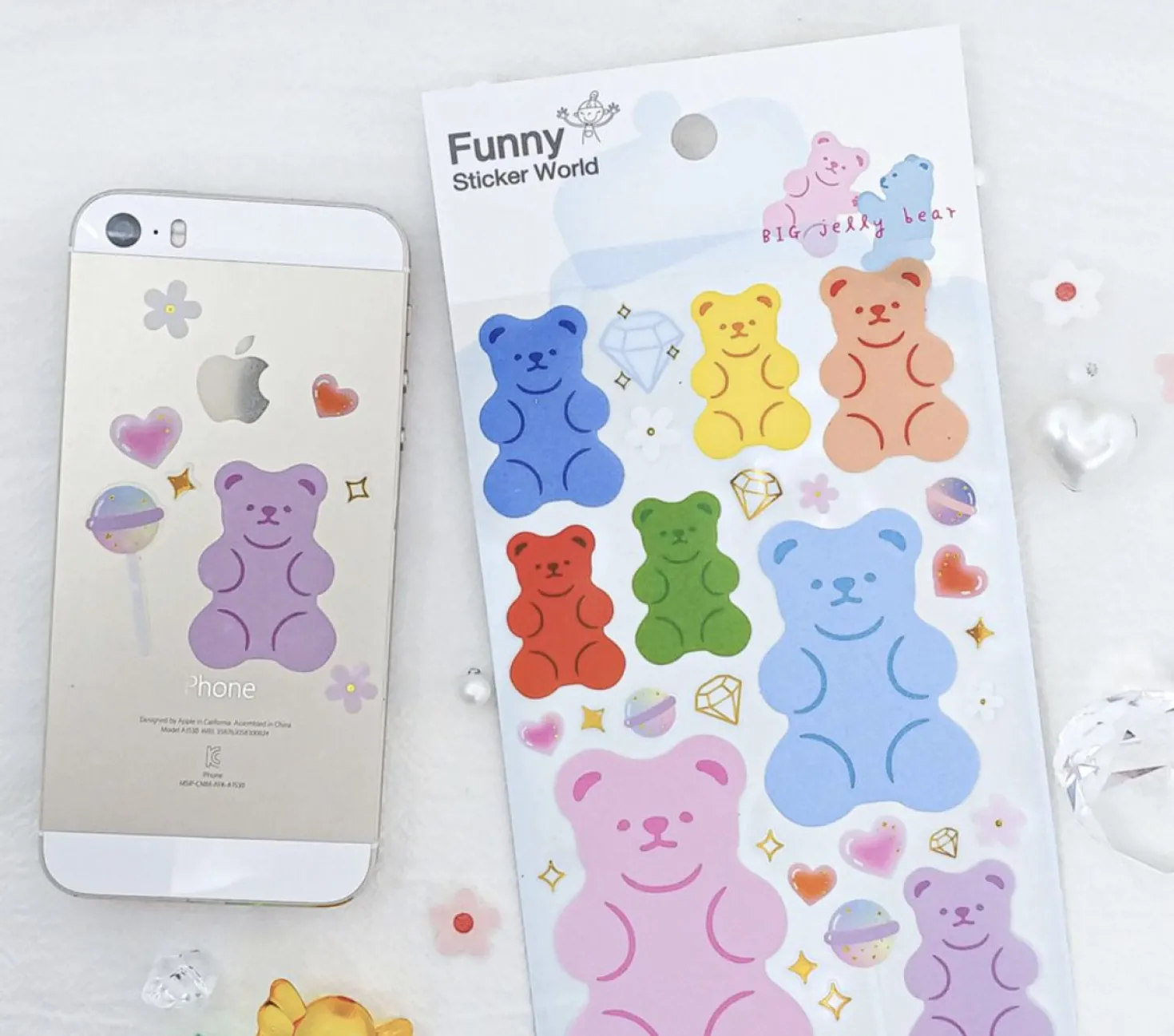 Big Size Jelly Bear Sticker