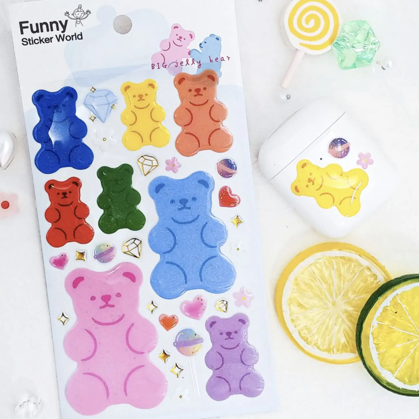 Big Size Jelly Bear Sticker