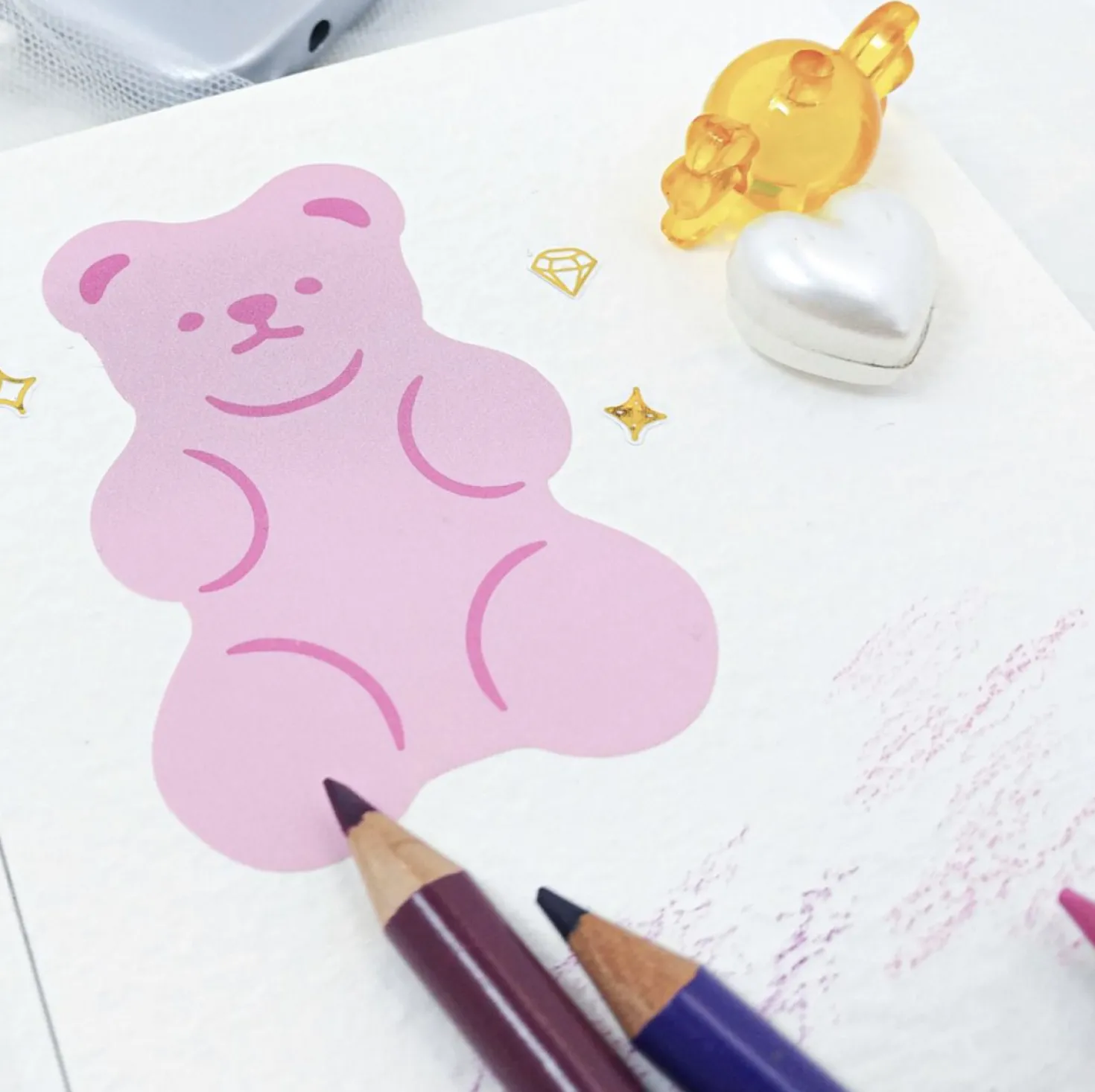 Big Size Jelly Bear Sticker