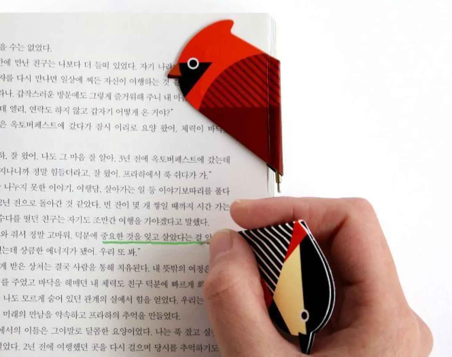 Bird Magnetic Bookmark Pen