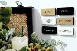Black Basic Door Sign