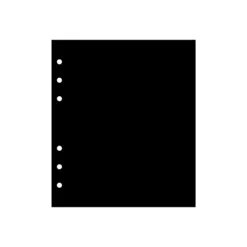 Black 6 Ring A6 Wide Note Refill