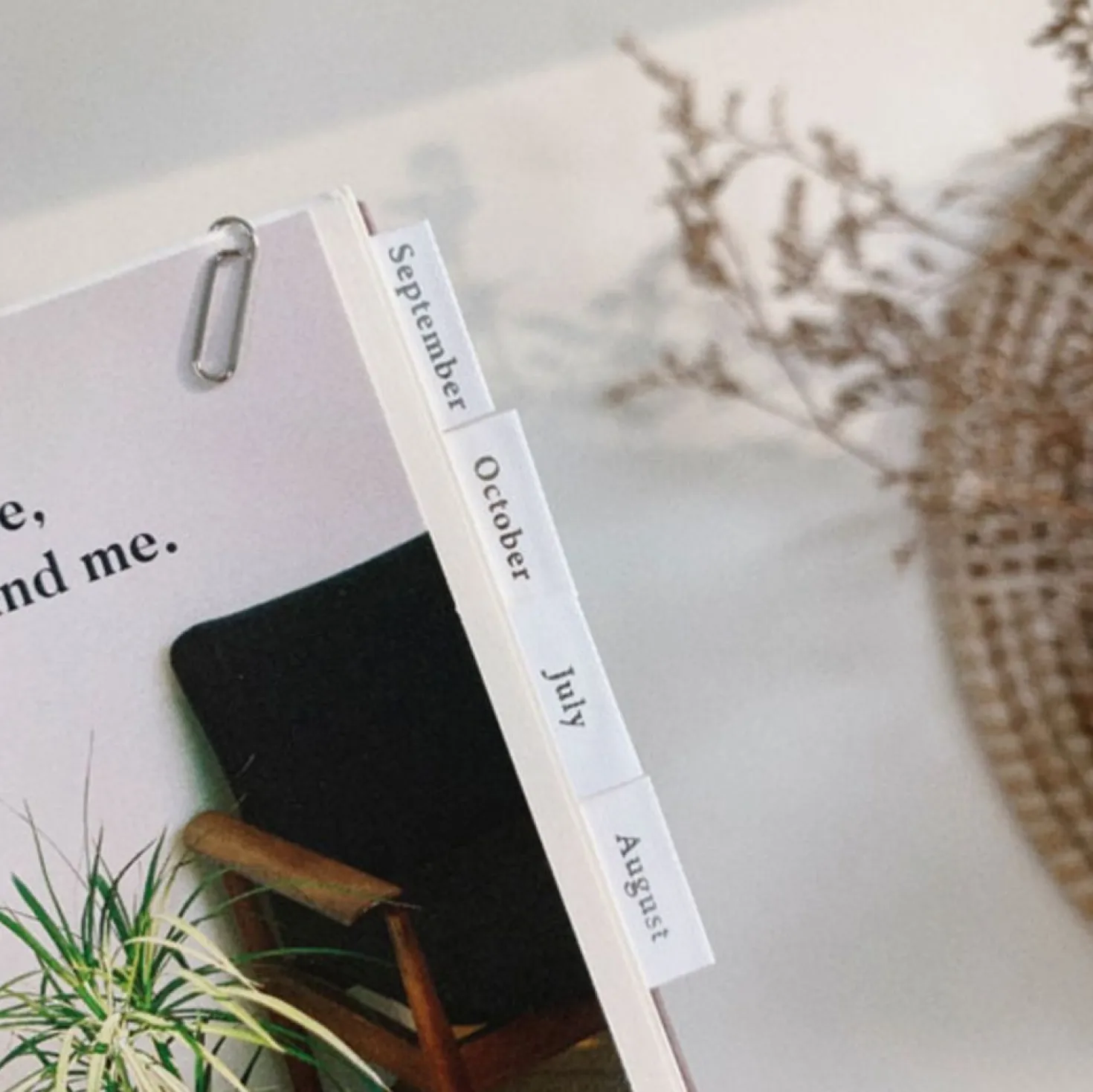Black & White Index Sticker Set