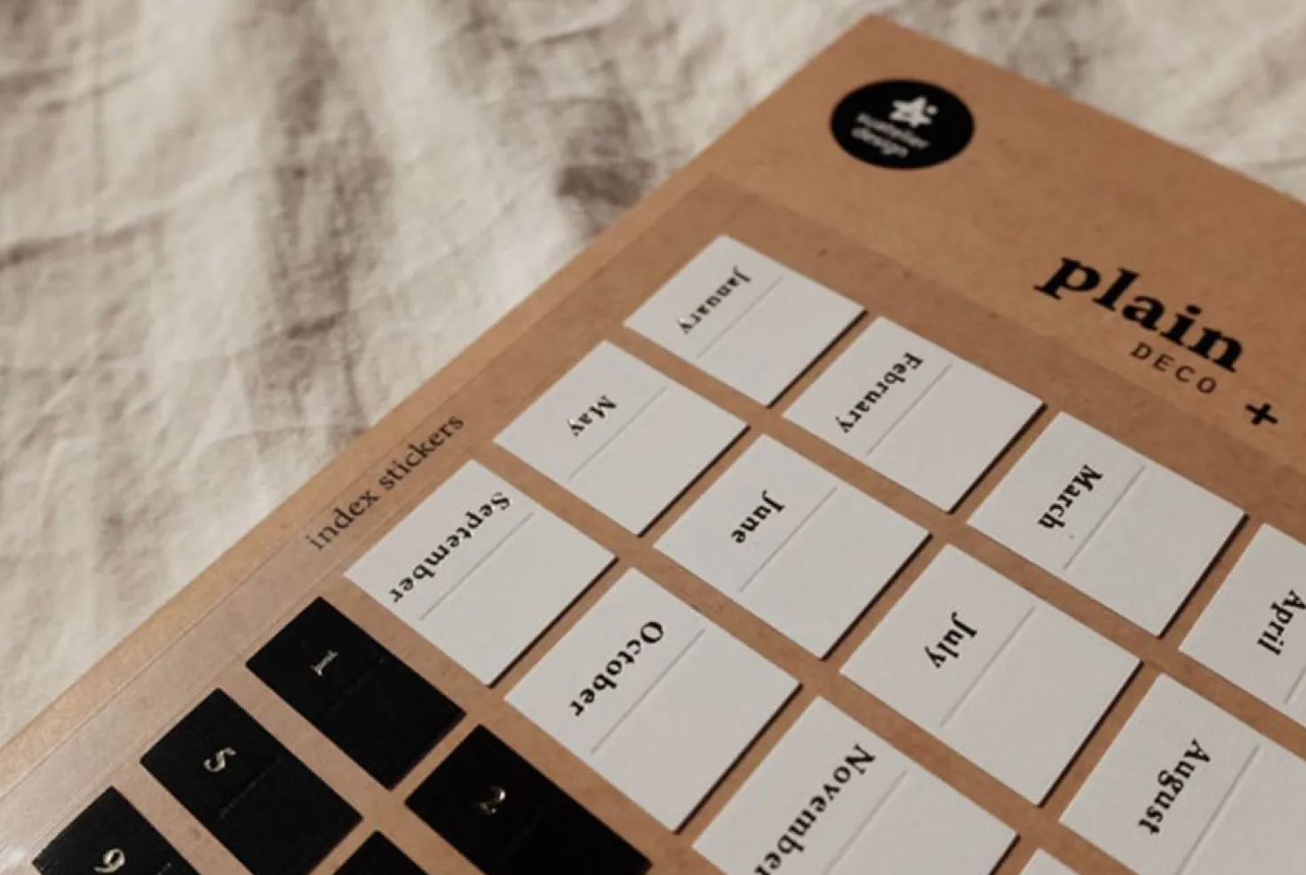 Black & White Index Sticker Set